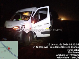 Cavalo morre após ser atropelado por van na Rodovia Castello Branco em Porangaba